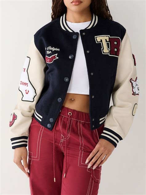 true religion varsity jacket women's